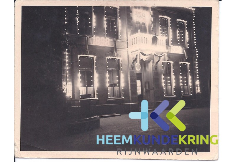 Gemeente huis Transeedijk 1938 ter ere jubileum Wilhelmina 40 jaar koningin F0000021